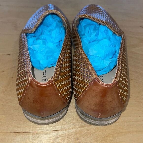 Indigo Rd Womens Basket Woven Harley Slip-on Loafer Flats Brown Size 8 NWOT - Picture 3 of 8